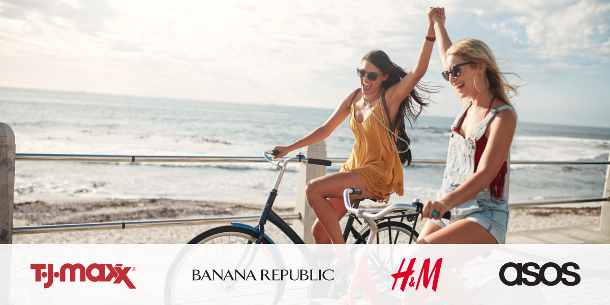 Shop spring clothes from brands like TJ Maxx, banana republic, H&M, and asos