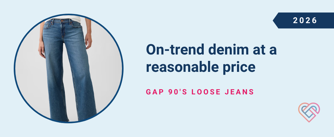 On-trend denim at a reasonable price: Gap 90's Loose Jeans
