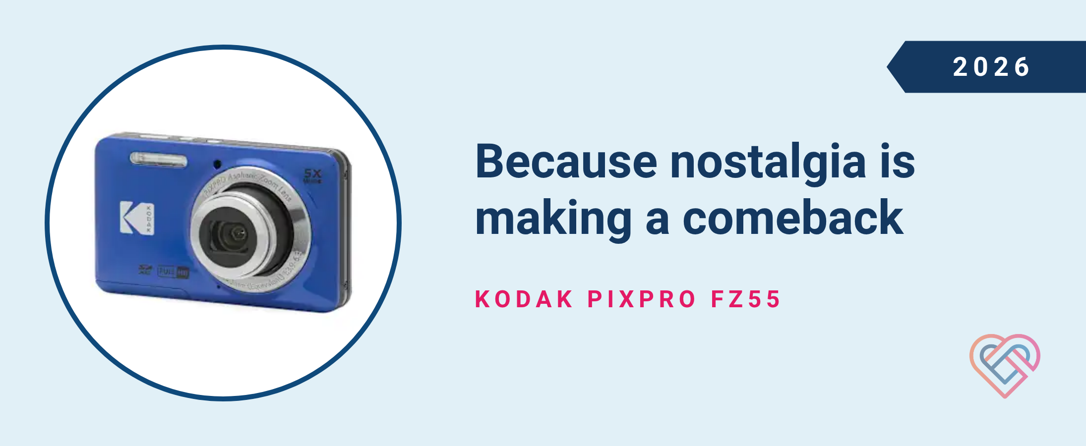 Because nostalgia is making a comeback: Kodak PIXPRO FZ55 digital camera