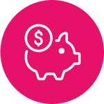 Piggy bank icon