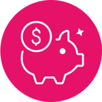 piggy bank earnings icon