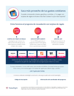 Gift Card Fundraising (Spanish) Flyer