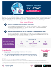 B&BW Refer a Friend Giveaway flyer TN