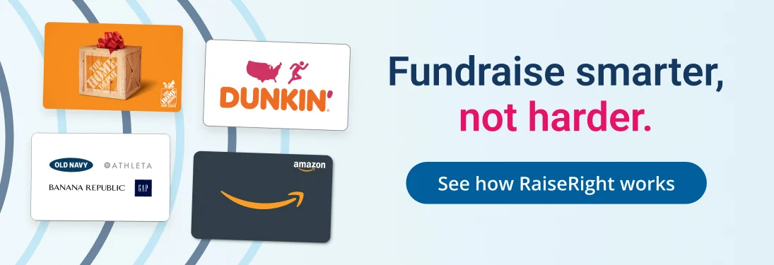 gift card fundraising idea for nonprofit