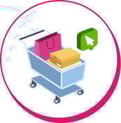 Online shopping icon