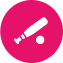 Softball bat icon