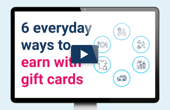 monthly participant update and new video for six ways to earn with gift cards