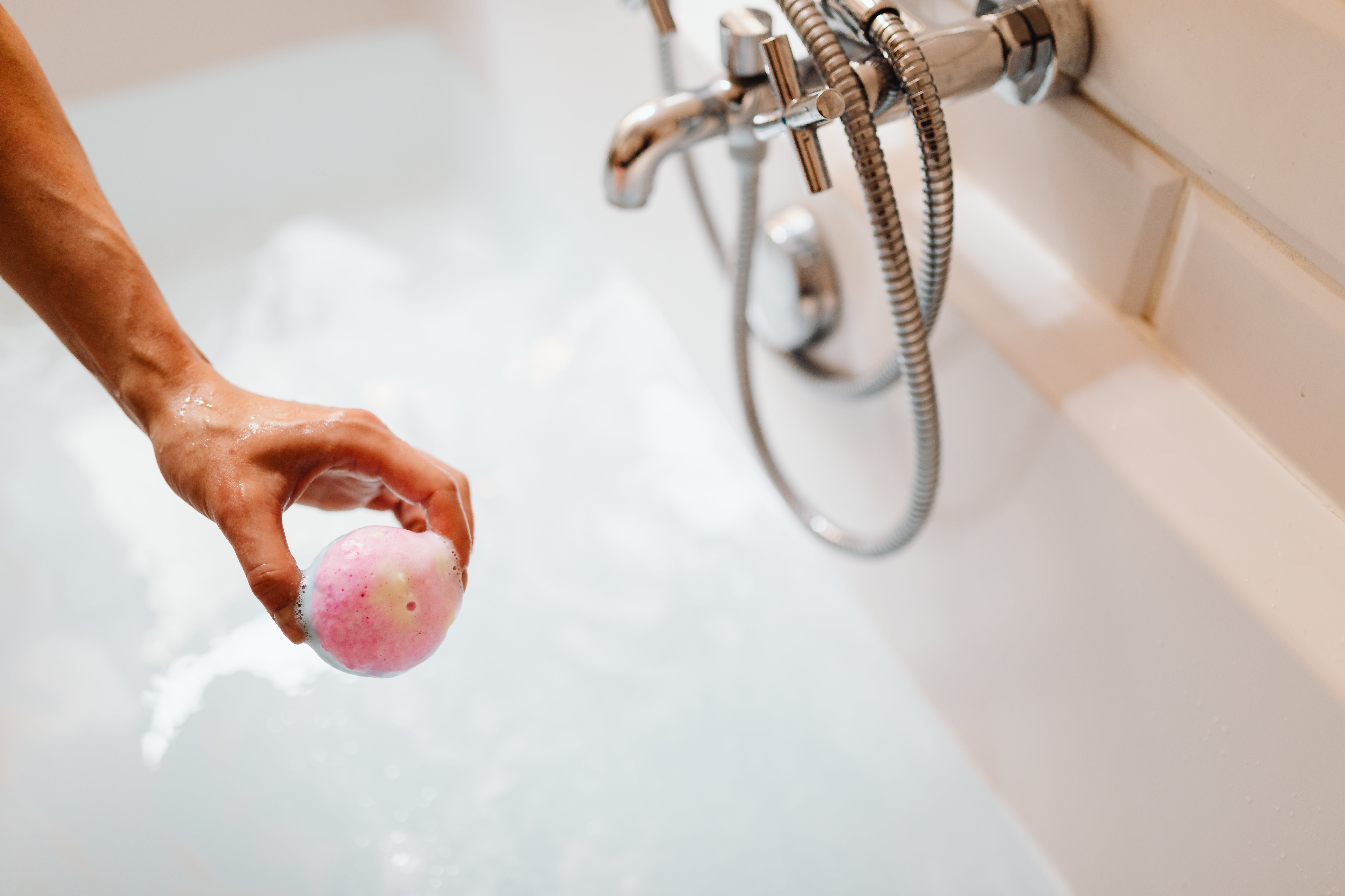 last-minute valentine's day idea: an at-home spa day using bath bombs