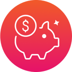 Piggy bank icon