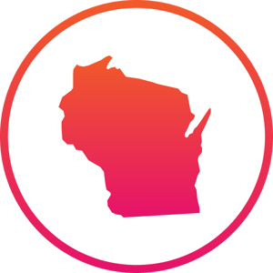 Wisconsin state outline