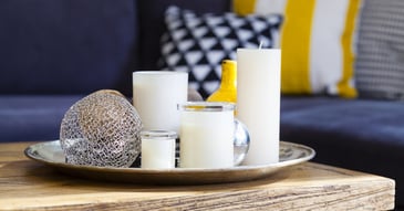Candles on a table