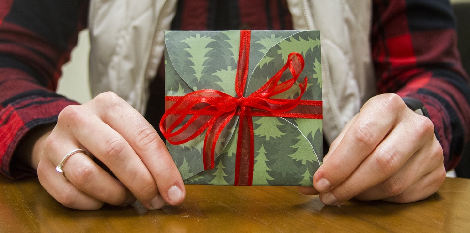 diy gift card wrapping present