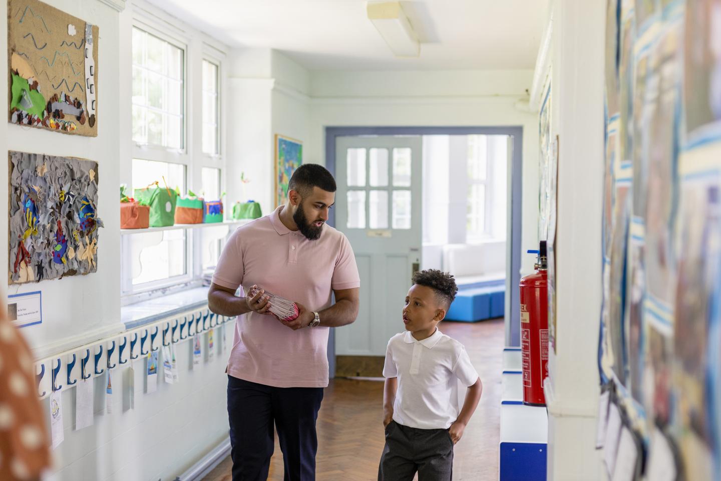 private school student teacher one-on-one counseling