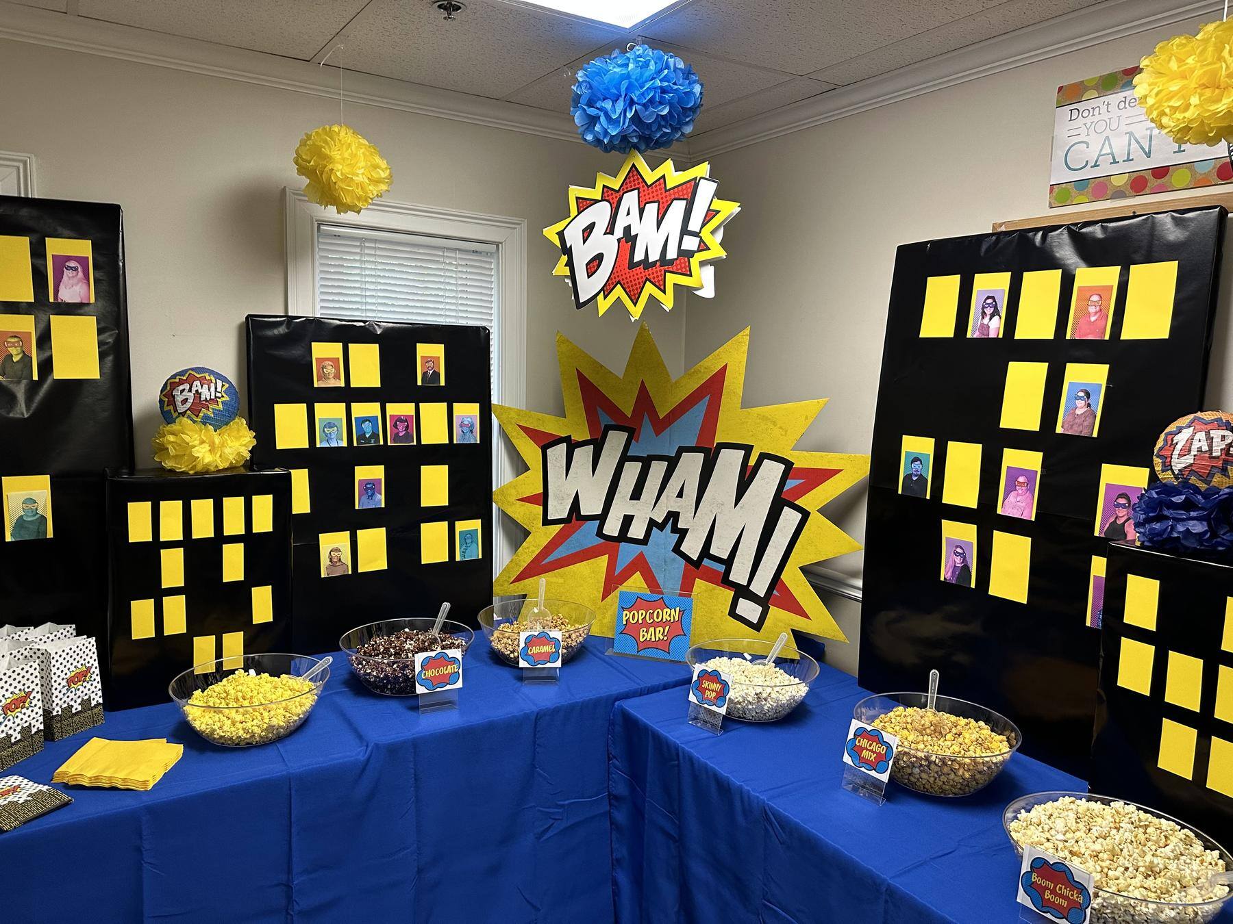 teacher appreciation week diy popcorn bar