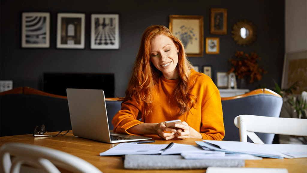 woman-planning-fundraiser-marketing-at-home