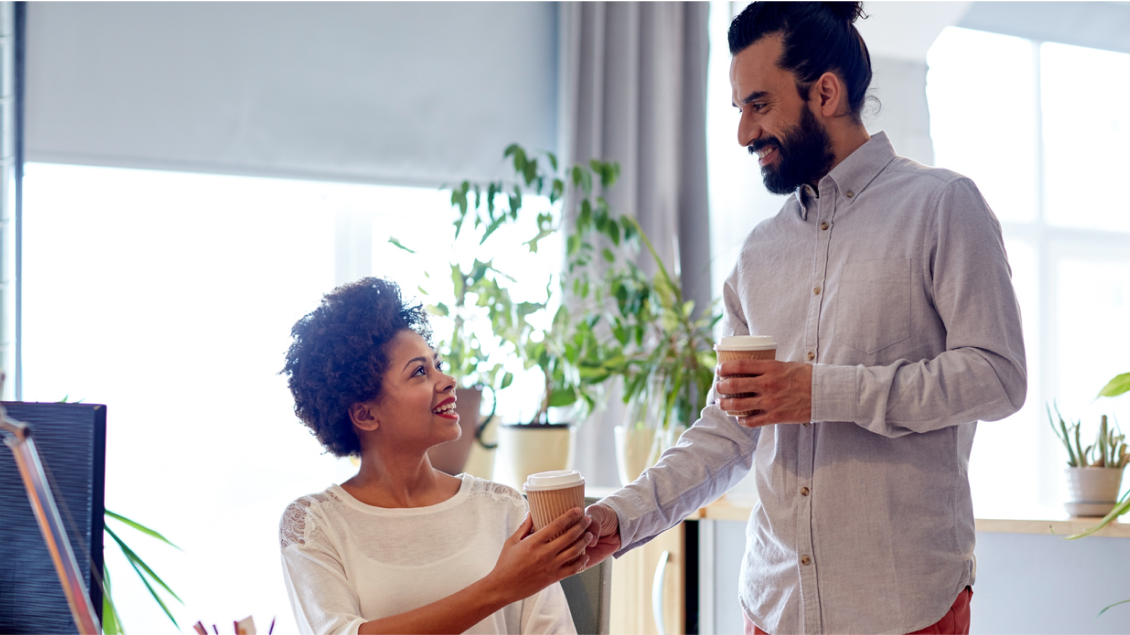 fundraising manager thanking team member