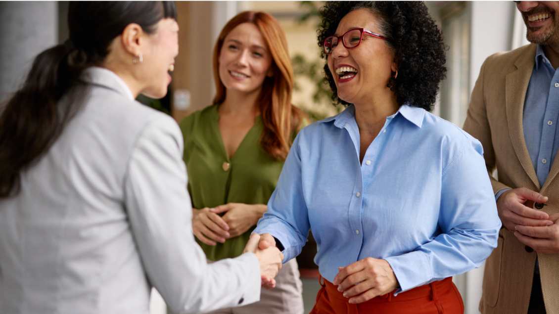 women connecting on fundraising partnerships