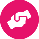 hands shaking icon