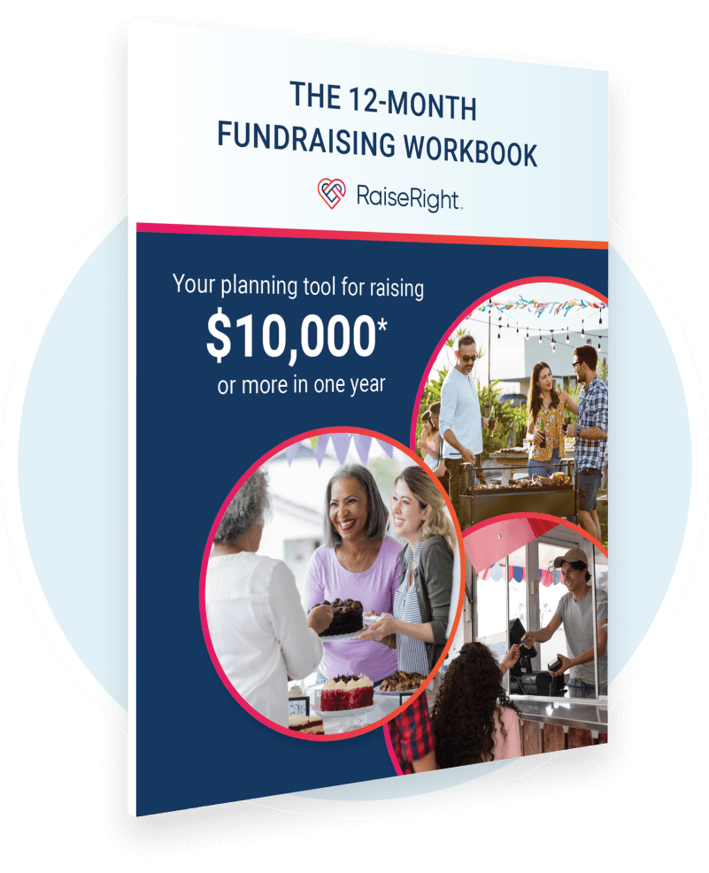 12-month fundraising workbook cover
