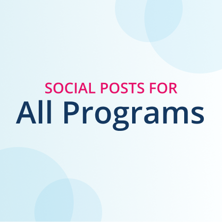 social posts for all program types