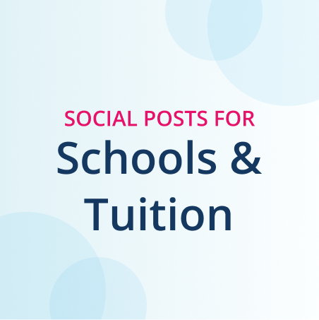 social posts for schools and tuition