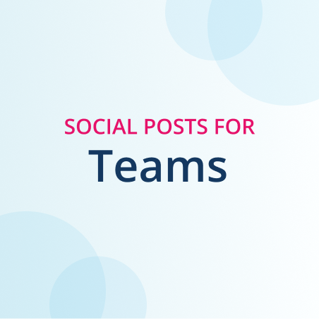 social posts for teams