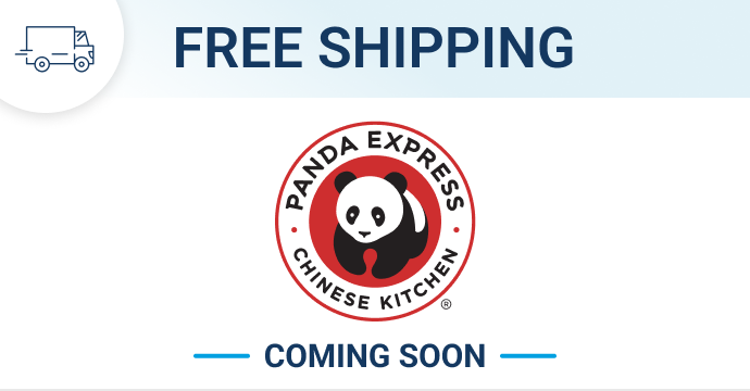Coming soon: Free shipping on Panda Express