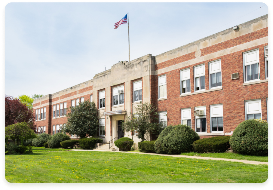 Exterior of a school building